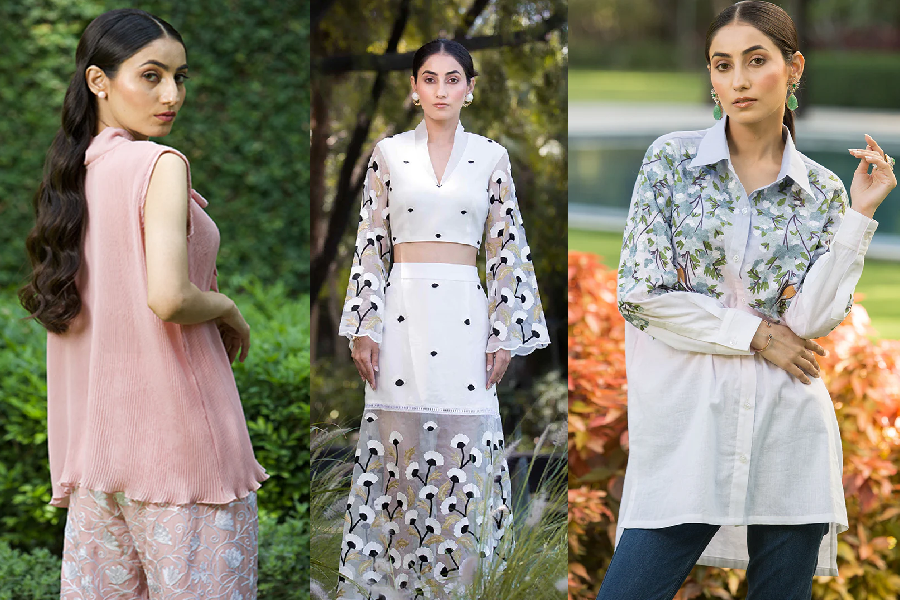 Summer Power Dressing in Luxury Couture from Kashmir