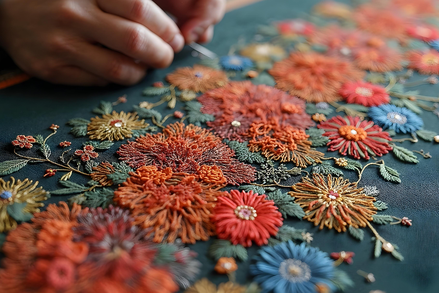 Inside the Making of a Hand-Embroidered Phiran