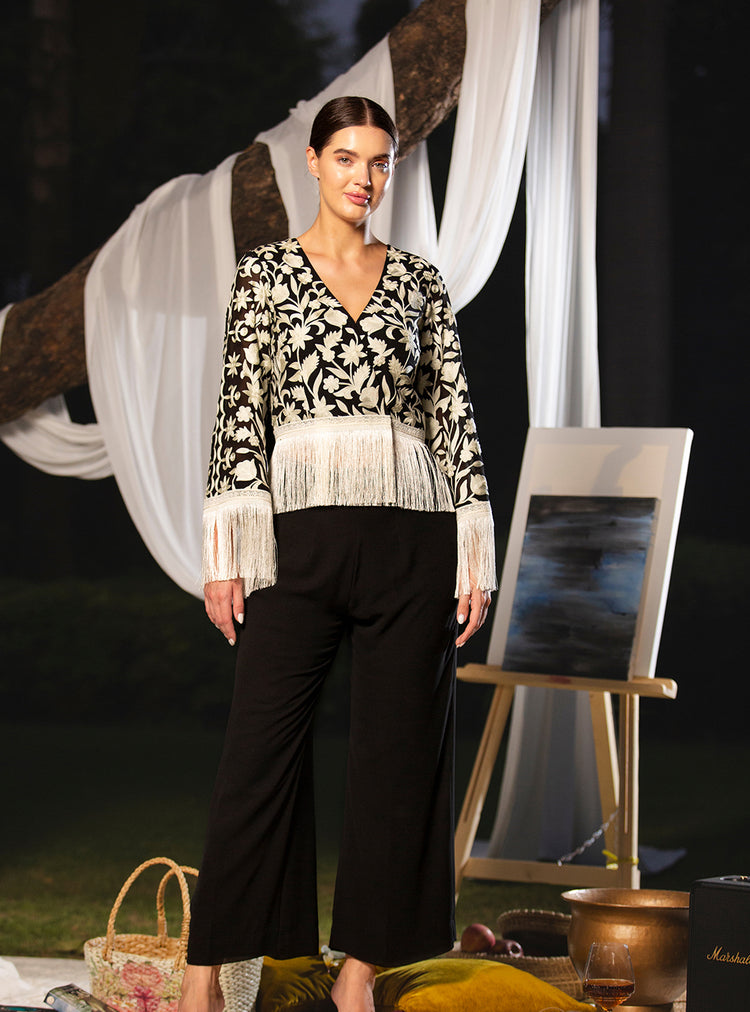 Midnight Fringe Garden Co-ord Set