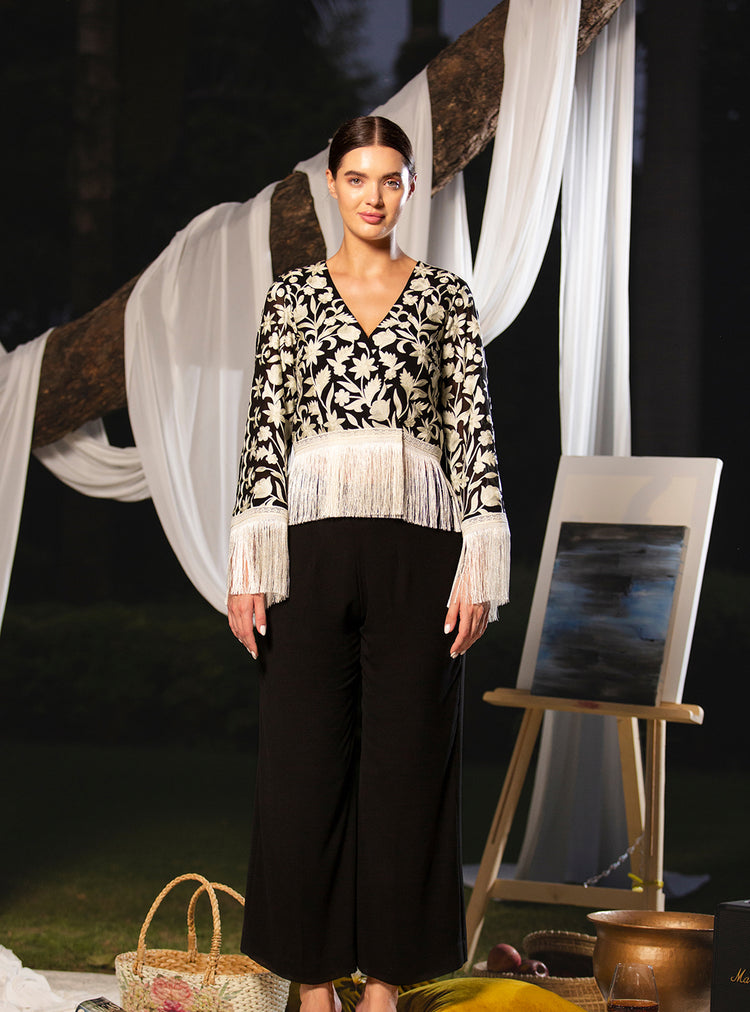 Midnight Fringe Garden Co-ord Set