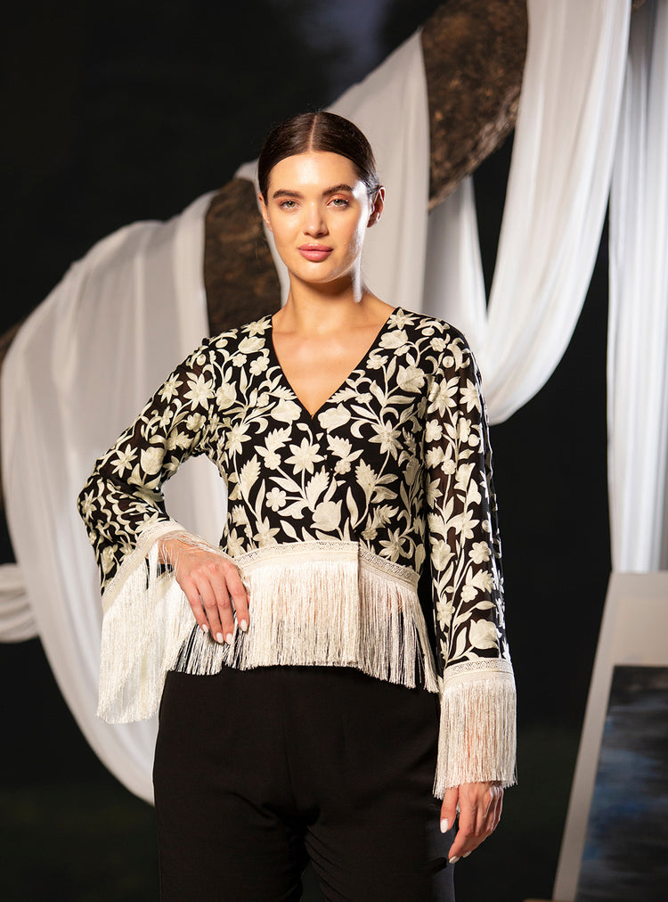 Midnight Fringe Garden Co-ord Set