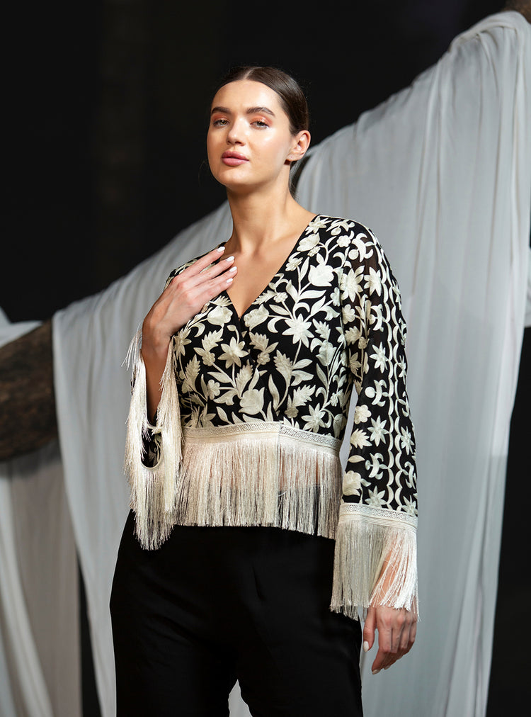 Midnight Fringe Garden Co-ord Set