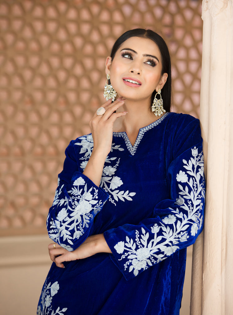 Indigo Illusion Blue Velvet phiran