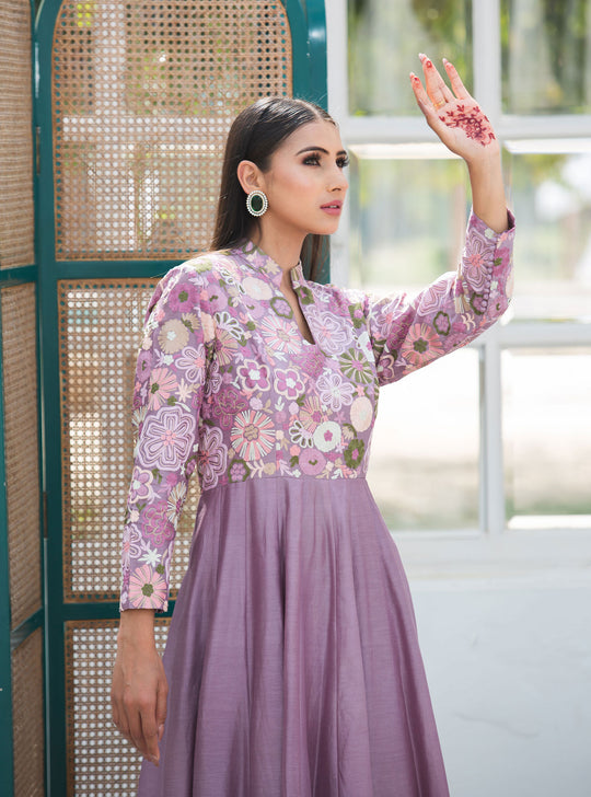 Mauve Majesty  Sharara Set