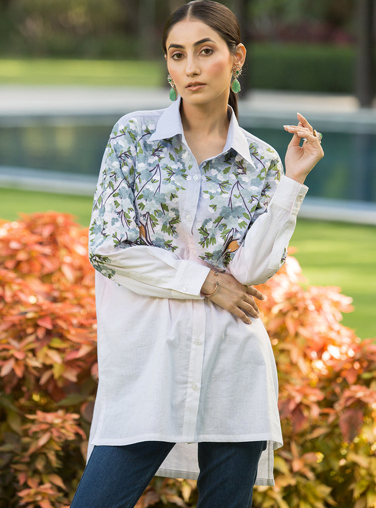 Opal Blossom Shirt Dress Women