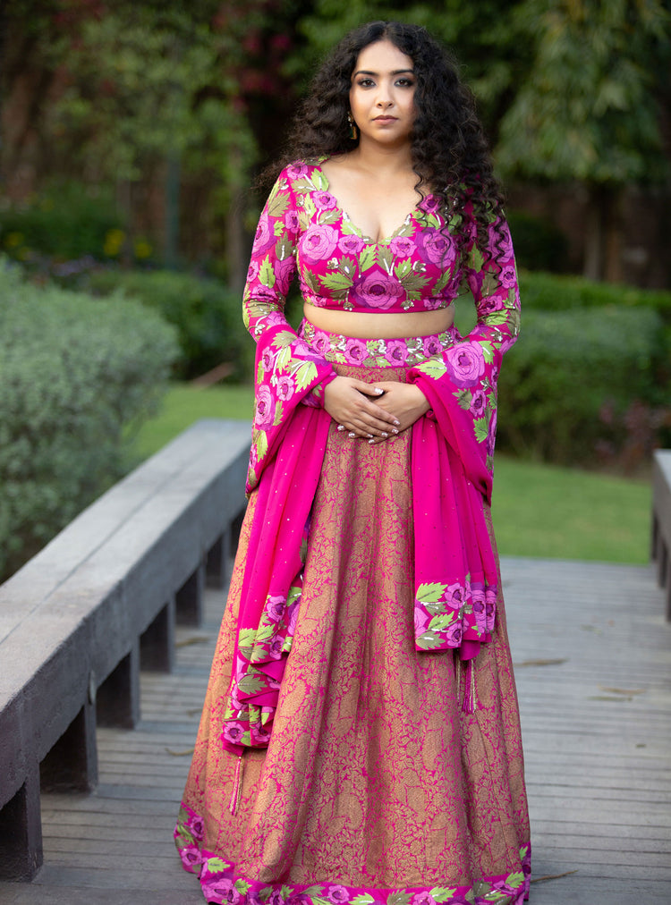 Rani Reverie Pink Lehenga