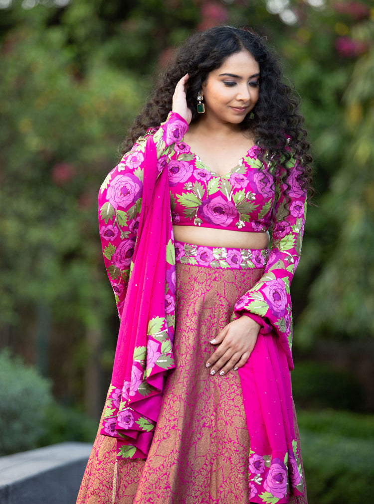 Rani Reverie Pink Lehenga