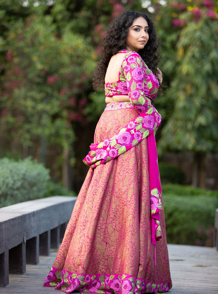 Rani Reverie Pink Lehenga
