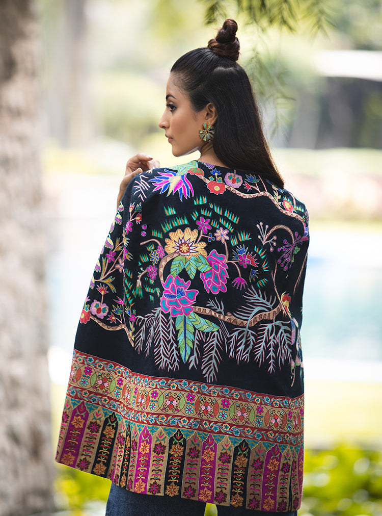 PRISMATIC PASHMINA CAPE