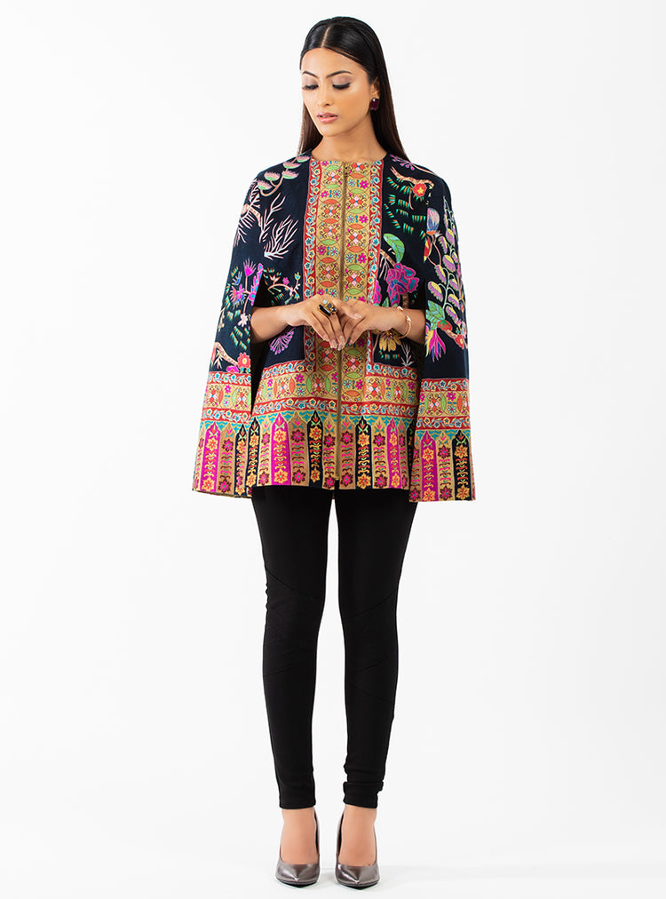 PRISMATIC PASHMINA CAPE